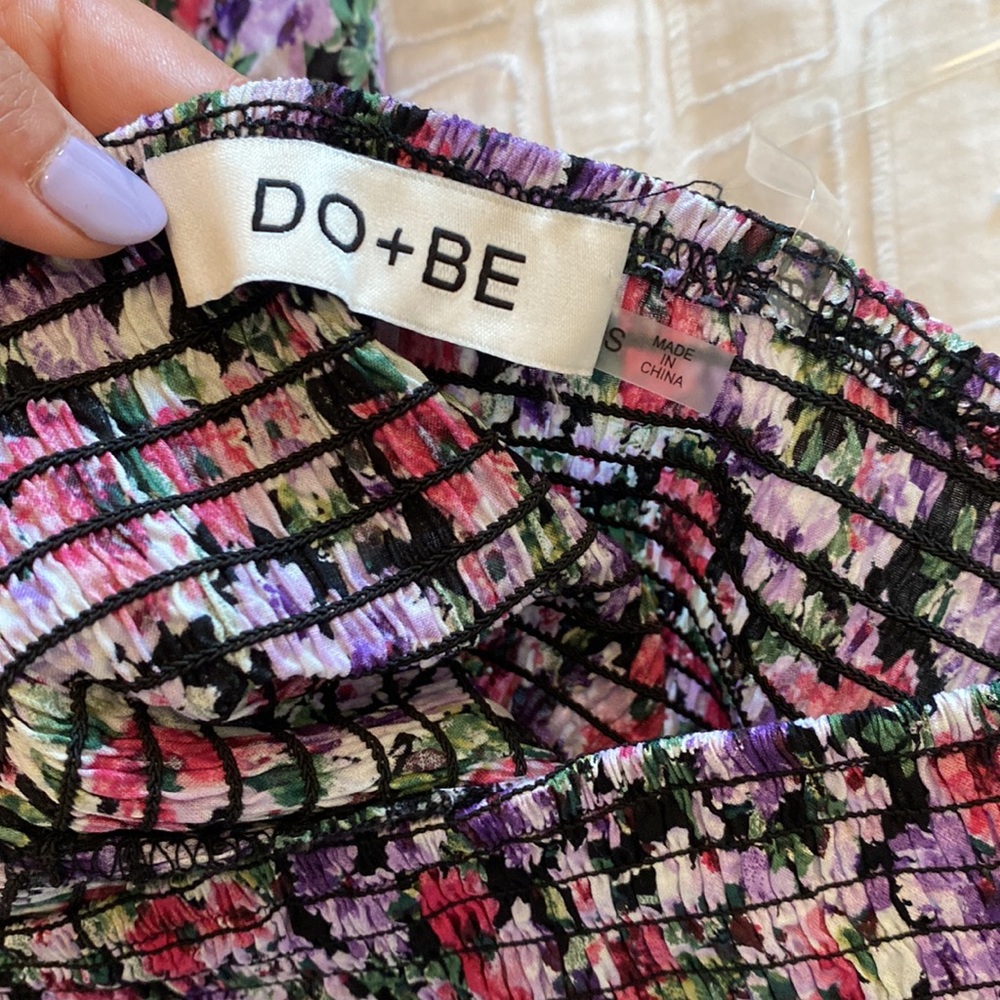 NWOT Floral One Shoulder Top - Picture 3 of 6